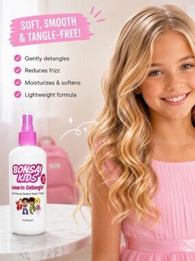 Detangler Spray for Girls & Toddlers - 8 oz